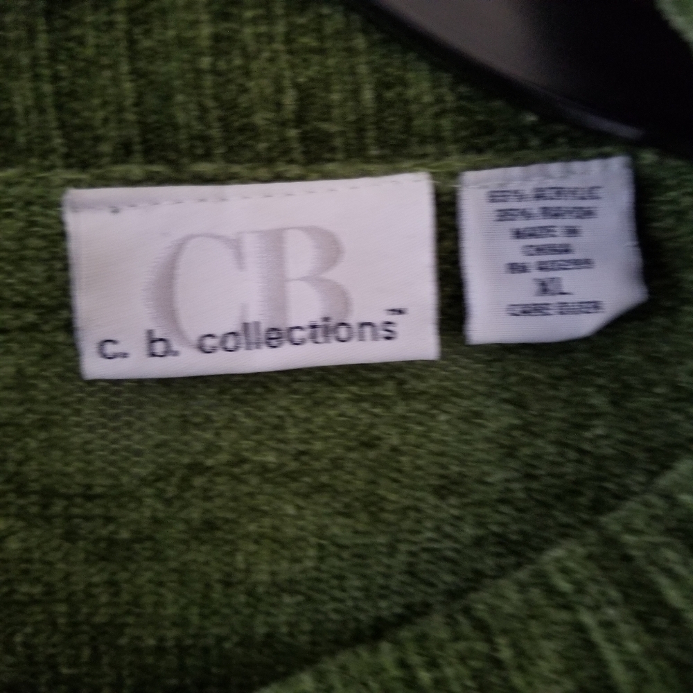 C.B. Collection Zip Front Sweater - Picture 2 of 5